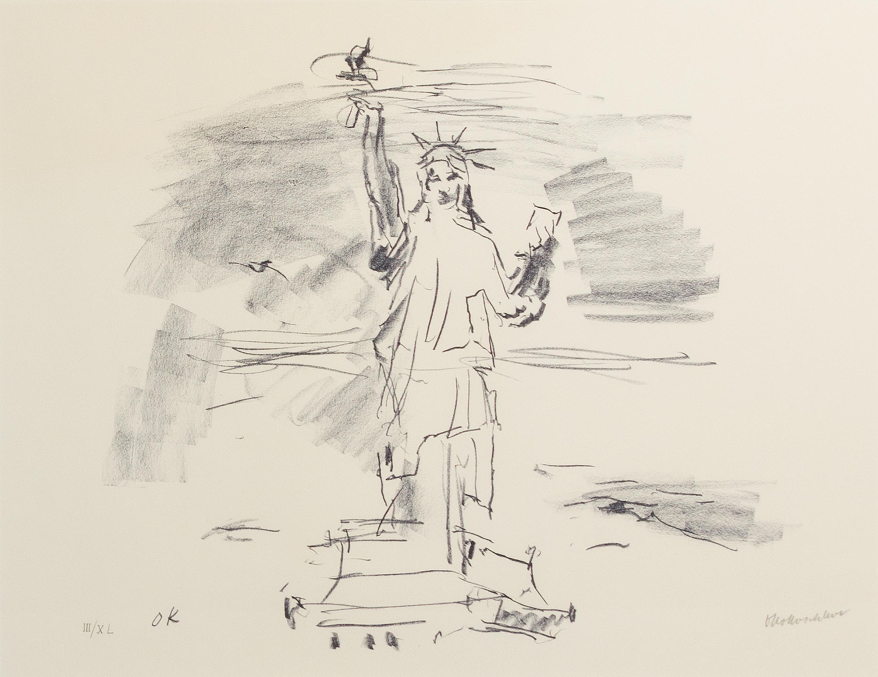 Oskar Kokoschka, (German, 1886-1980), Manhattan, 1967 (portfolio of 5)