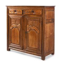 A French Provincial Carved Oak Cabinet