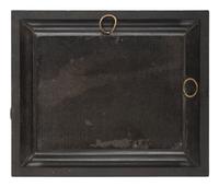 [EARLY PHOTOGRAPHY]. Quarter plate ambrotype of a train engine and tender marked "Eagleton," likely on its way to or from the Eagleton mine camp in Central Pennsylvania.