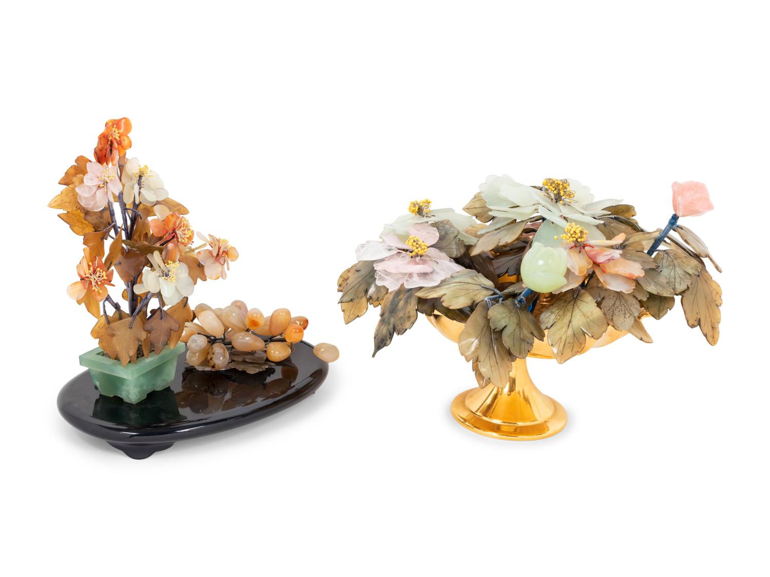 Two Chinese Hardstone Models of Trees