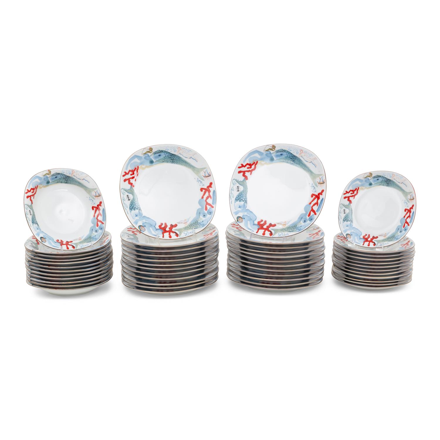 A Salvador Dali-Designed Porcelain Dinner Service