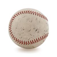 A Dizzy Dean and Paul Dean Multi Signed Baseball