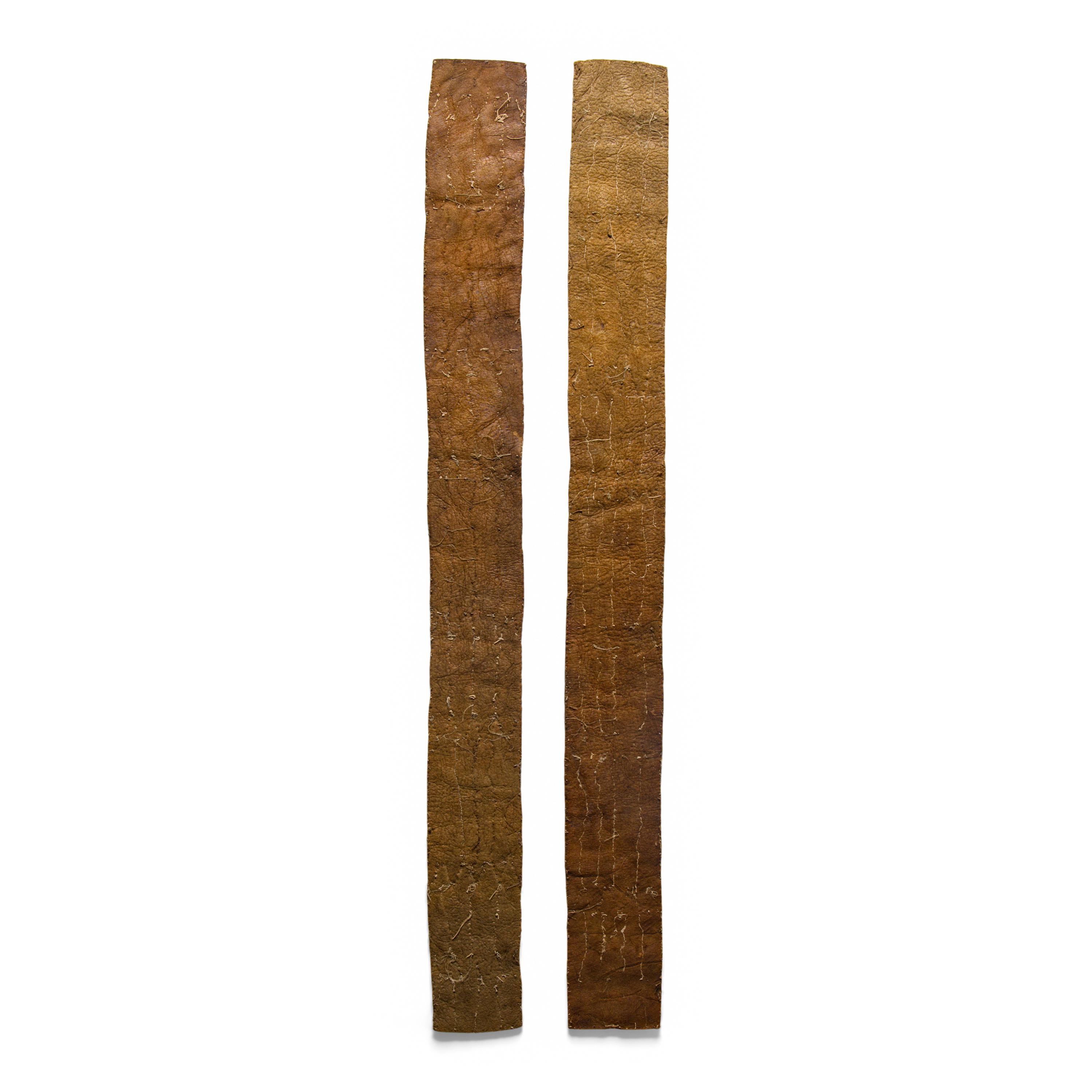 Pawnee Beaded Buffalo Hide Legging Strips