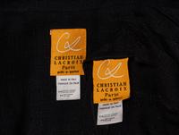 Christian Lacroix, Black Linen Dress & Jacket Ensemble