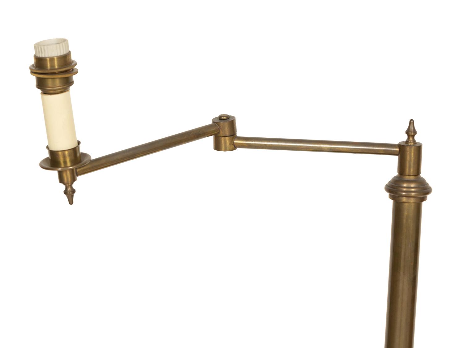 A Regency Style Swing-Arm Floor Lamp