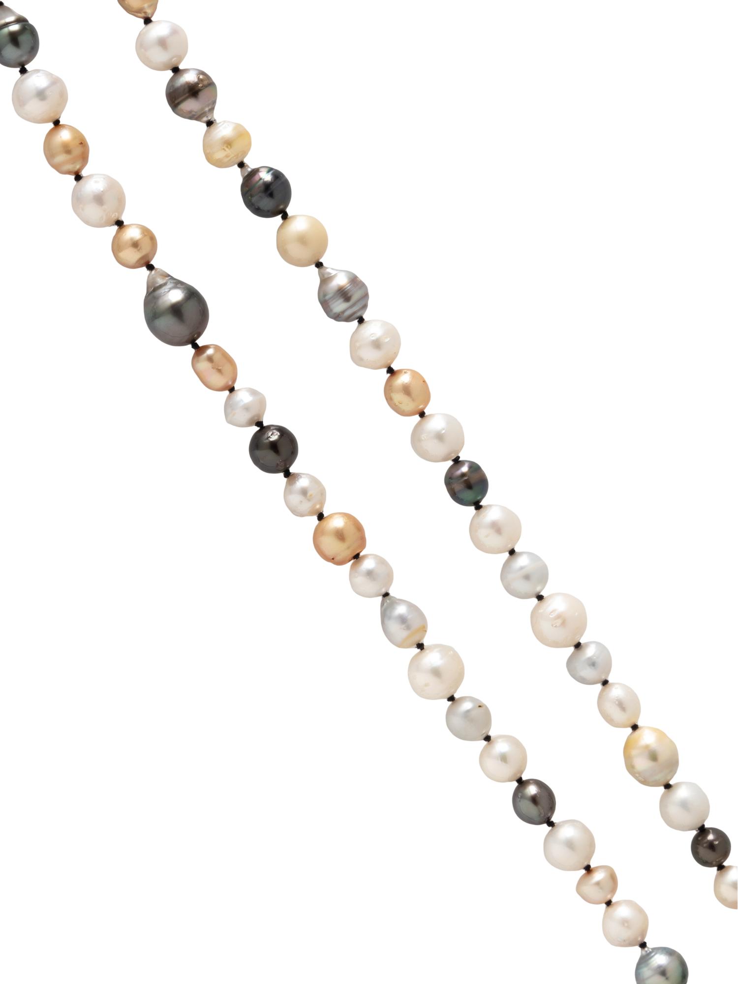 MULTICOLOR CULTURED PEARL NECKLACE