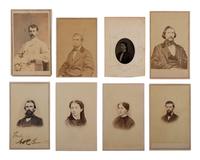 [CIVIL WAR]. Collection of 62 CDVs assembled by General David Sloane Stanley, incl. Civil War generals and Sioux subjects involved in the 1862 Dakota Uprising.