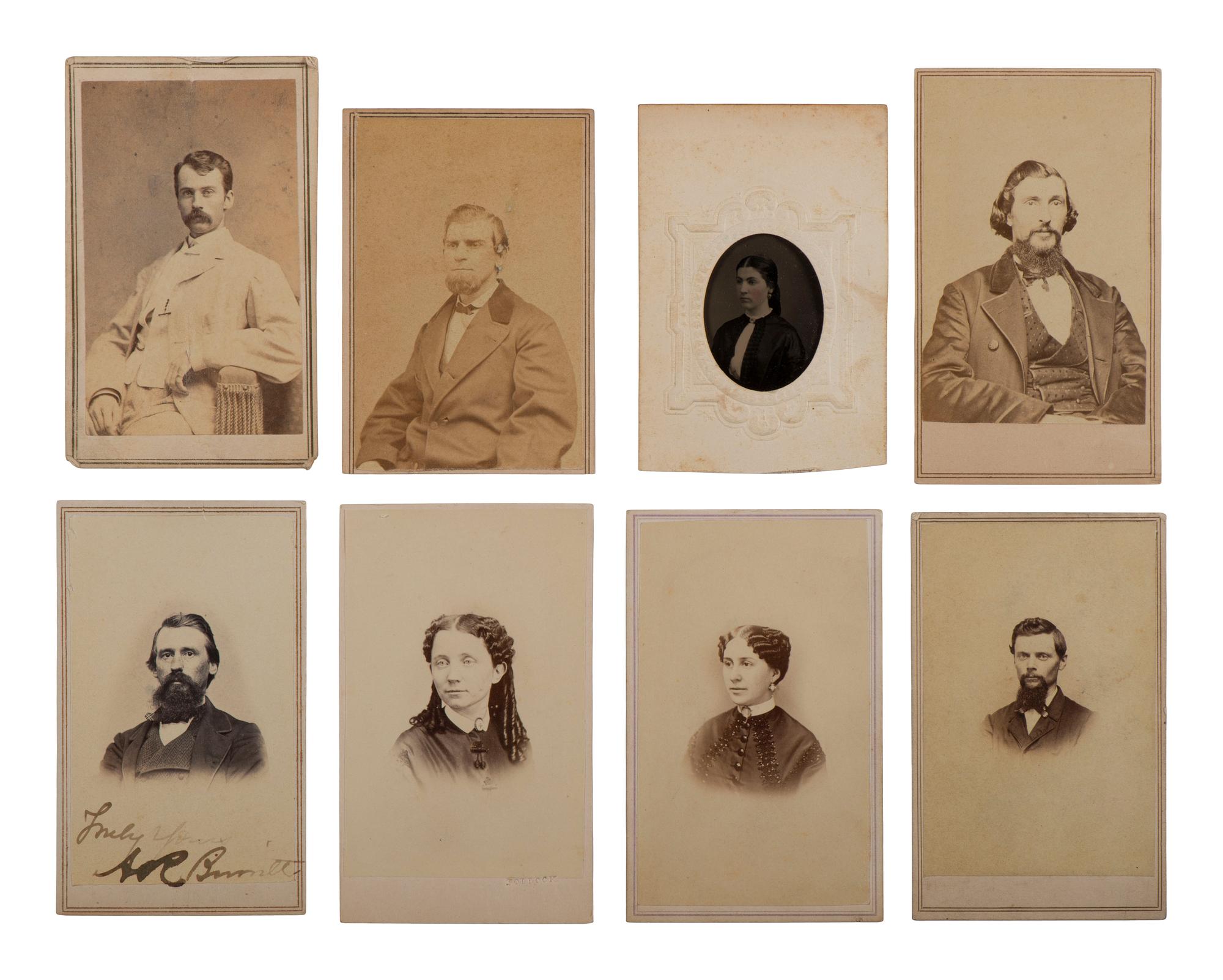 [CIVIL WAR]. Collection of 62 CDVs assembled by General David Sloane Stanley, incl. Civil War generals and Sioux subjects involved in the 1862 Dakota Uprising.