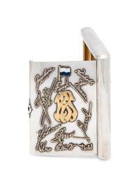 A Russian Silver and Gold Mounted Cigarette Case