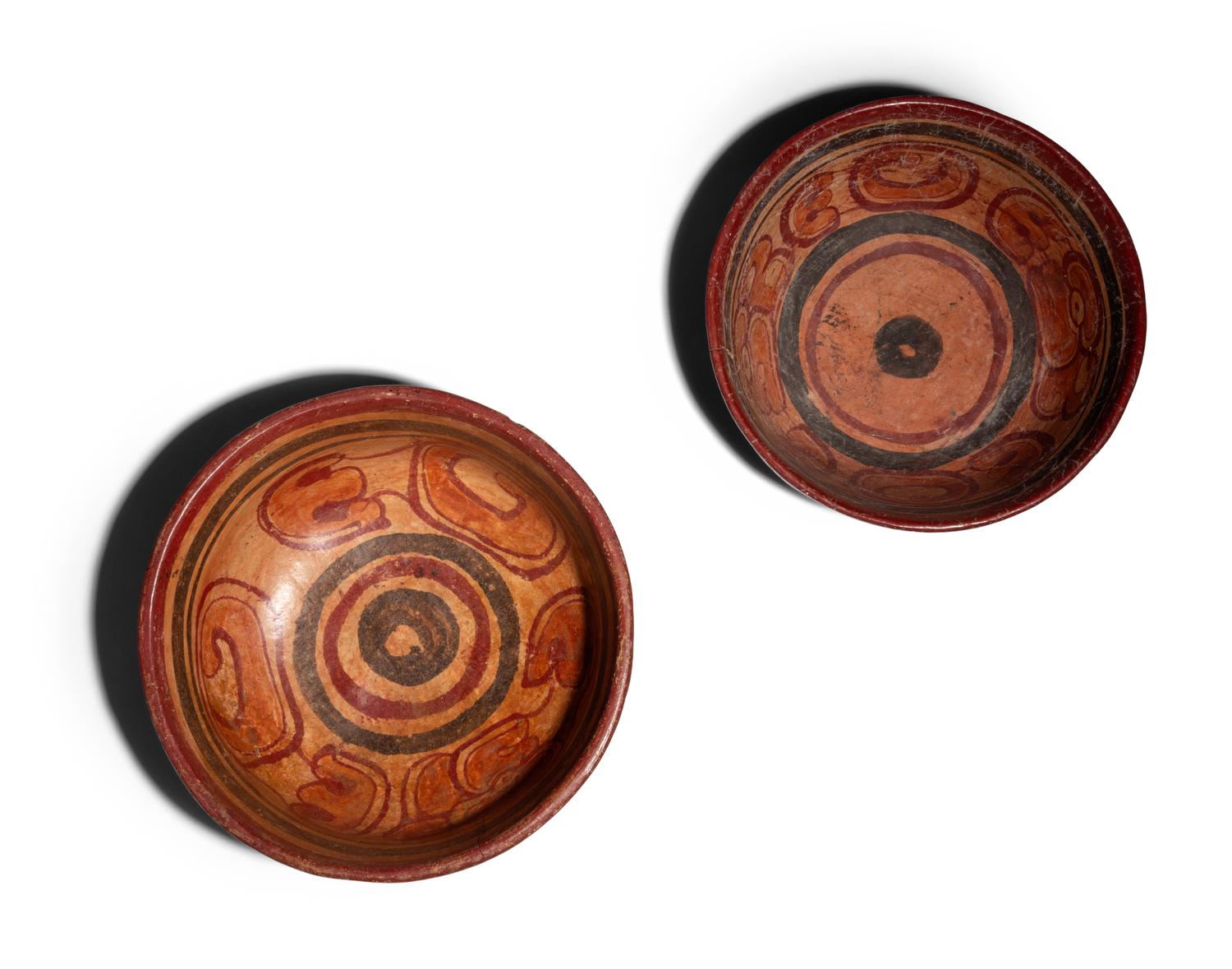 Three Maya Polychrome Bowls