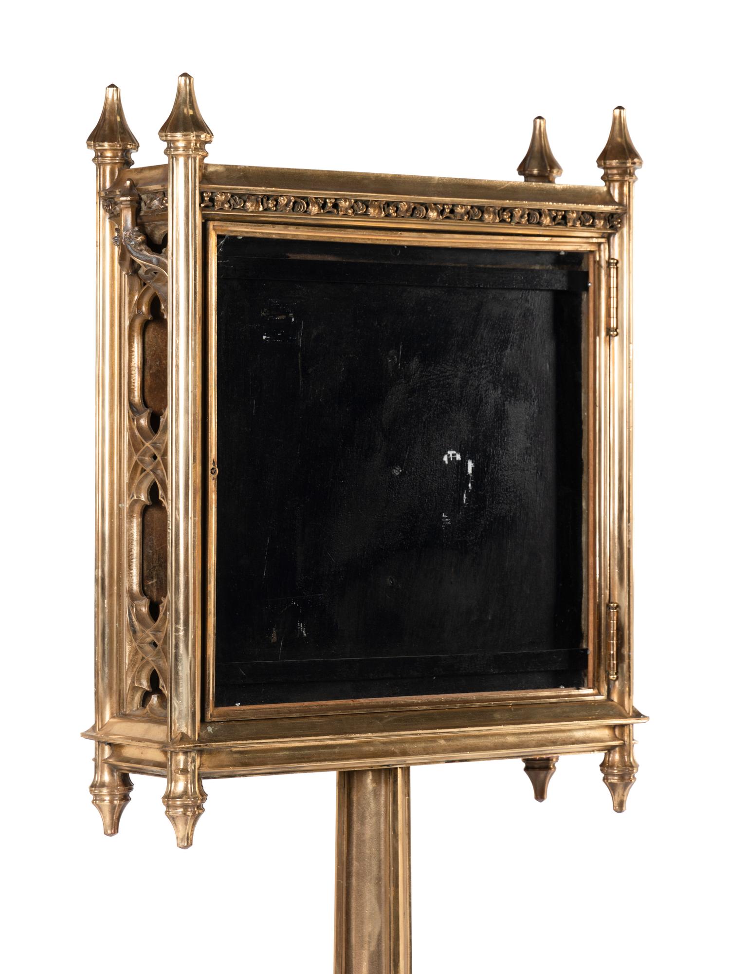A Gothic Revival Gilt Bronze Building Directory