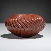 Redware Pottery Swirl Jar