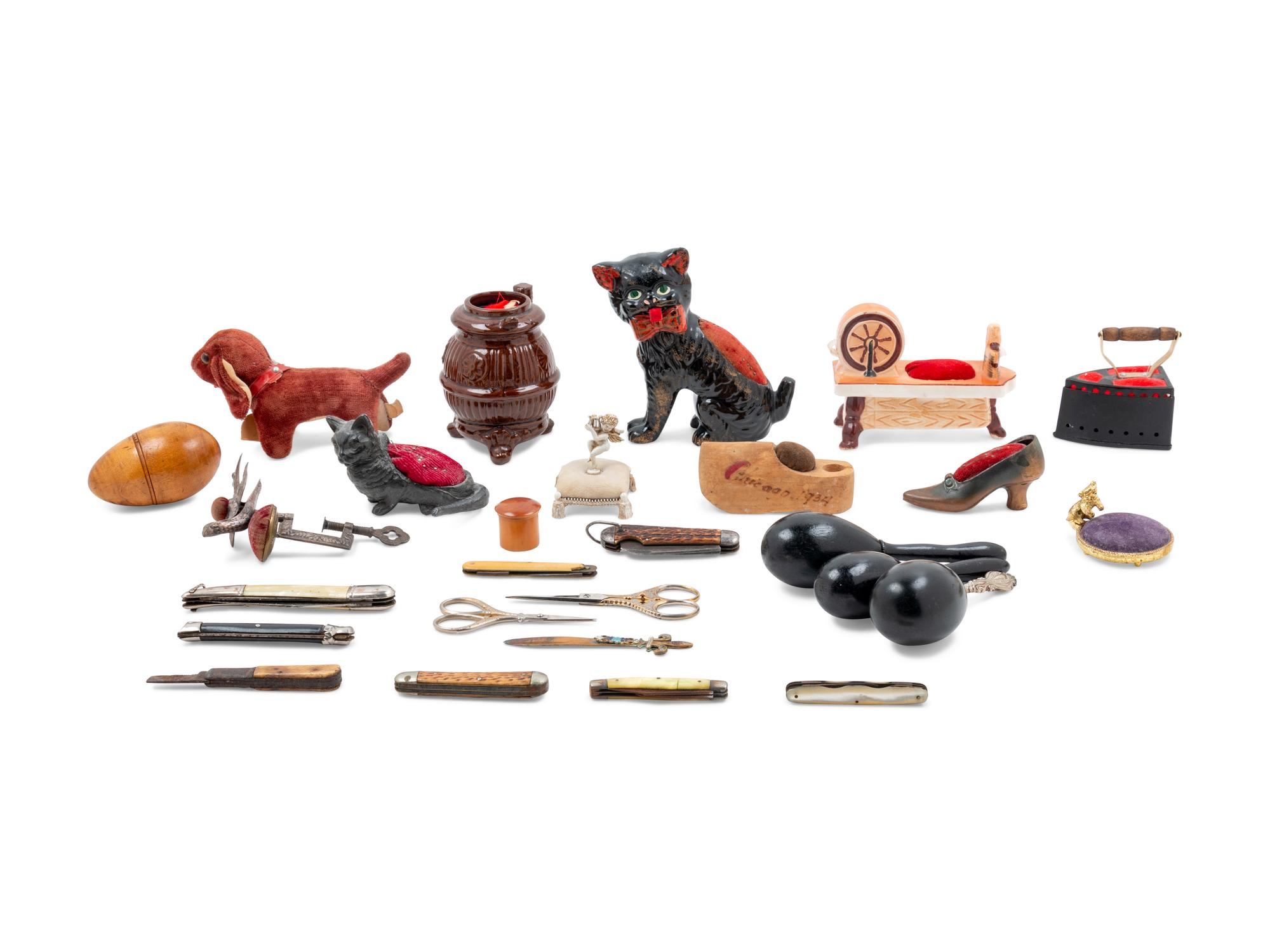 A Collection of Needlework Tools