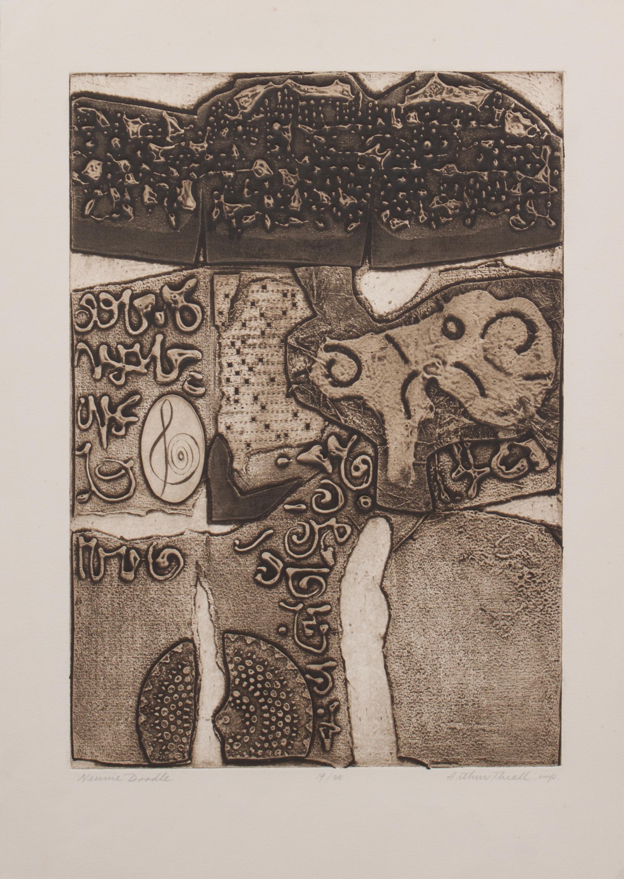 Arthur Thrall, (Wisconsin, 1926-2015), Neume Doodle