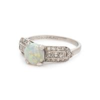 OPAL AND DIAMOND RING