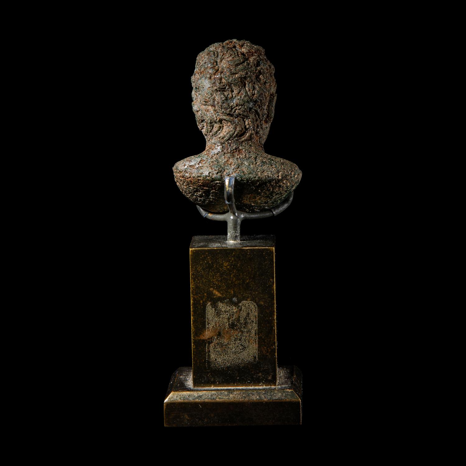 A Roman Glass Male Bust