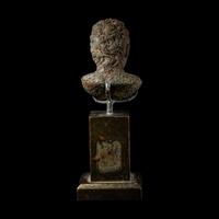 A Roman Glass Male Bust