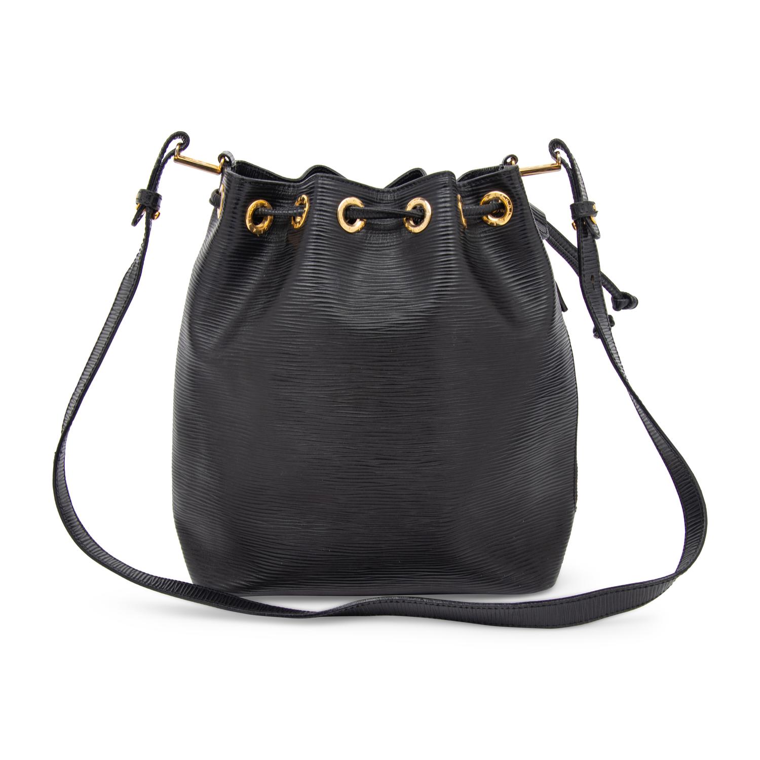 Fendi, Textured Leather Drawstring Bag