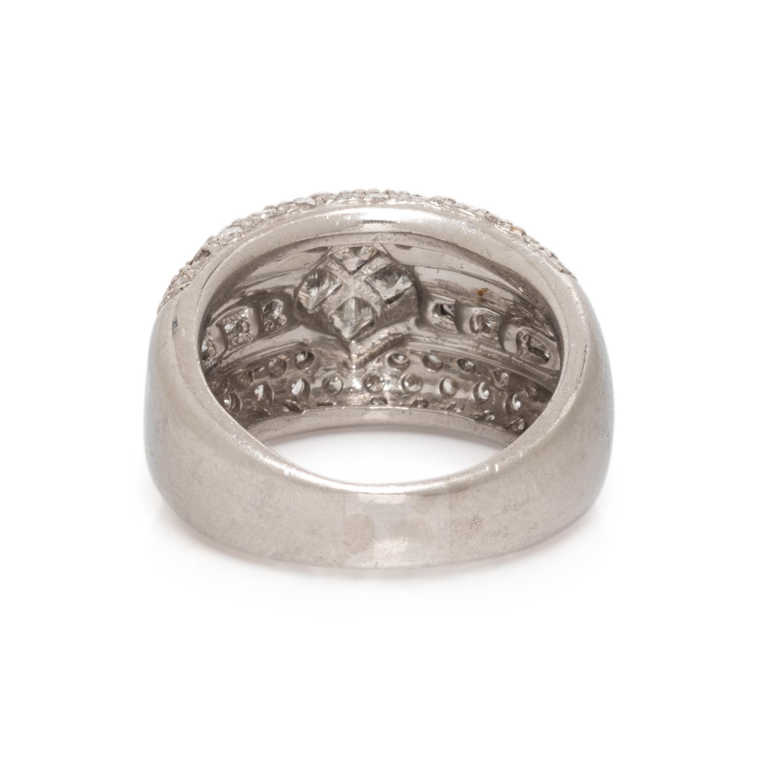 PLATINUM AND DIAMOND RING