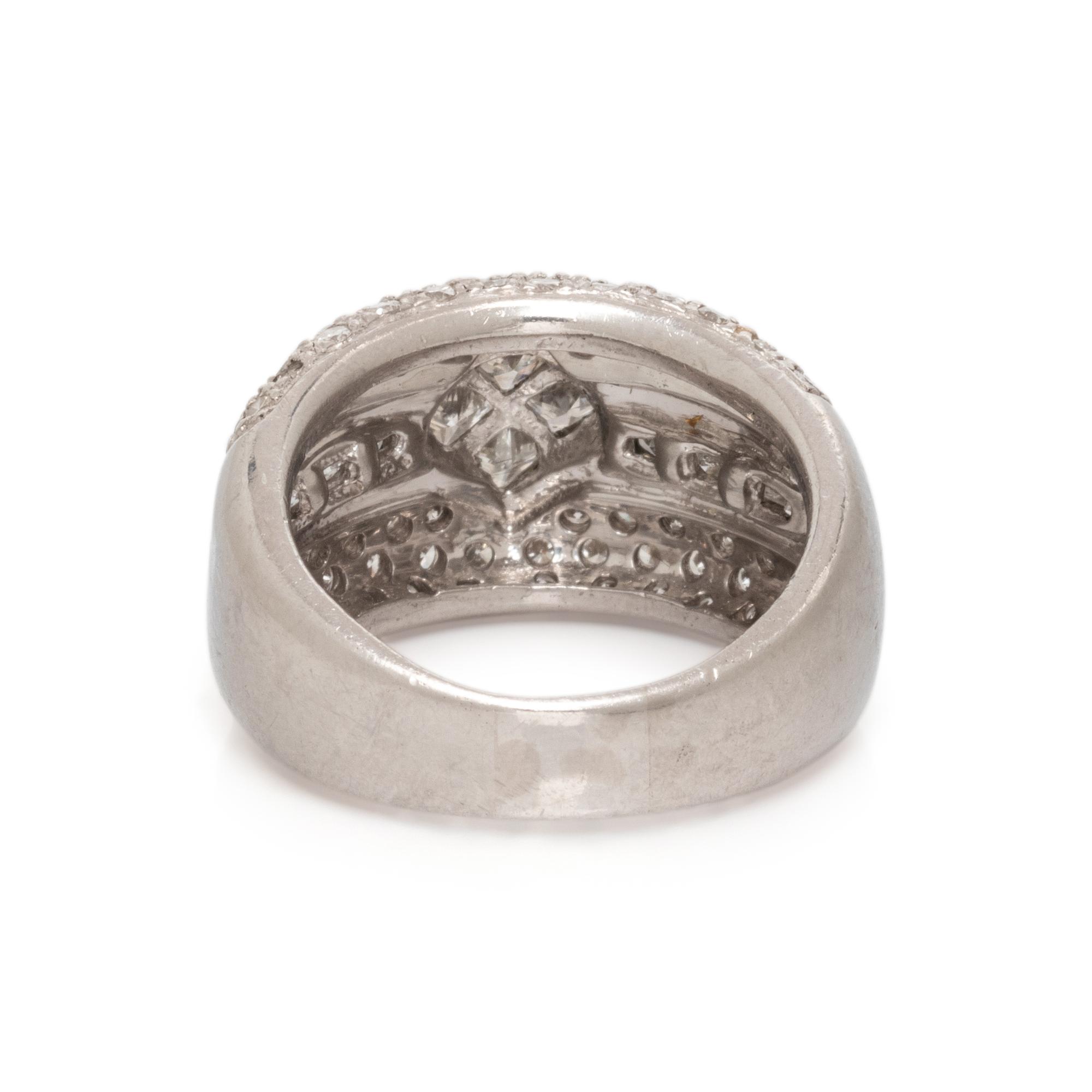 PLATINUM AND DIAMOND RING