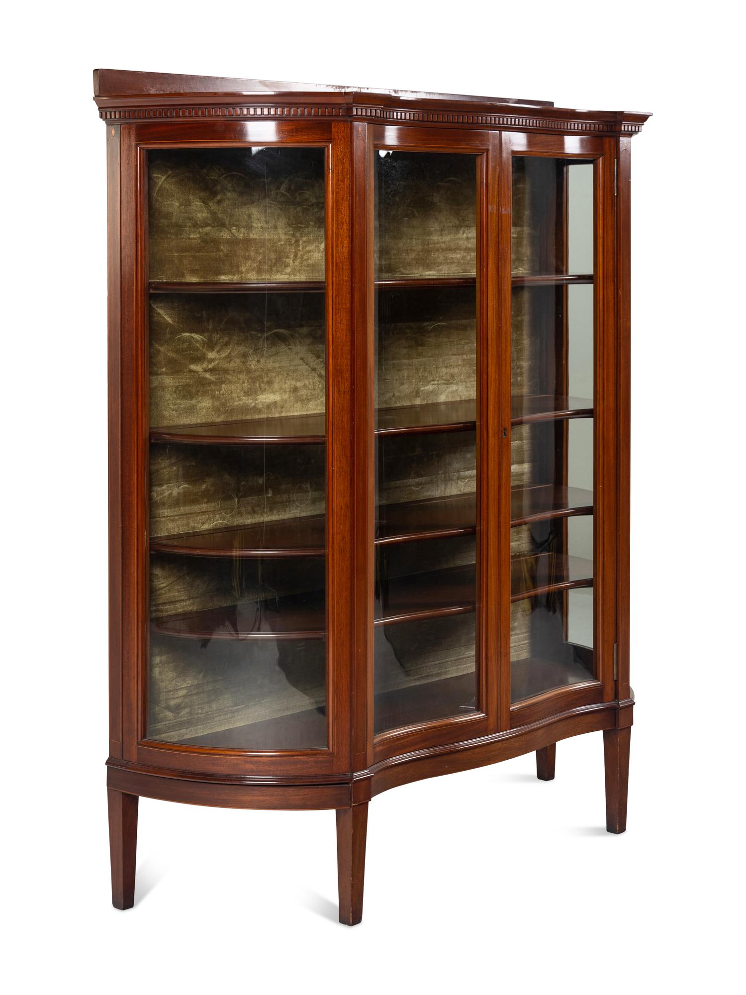 An Edwardian Style Vitrine Cabinet
