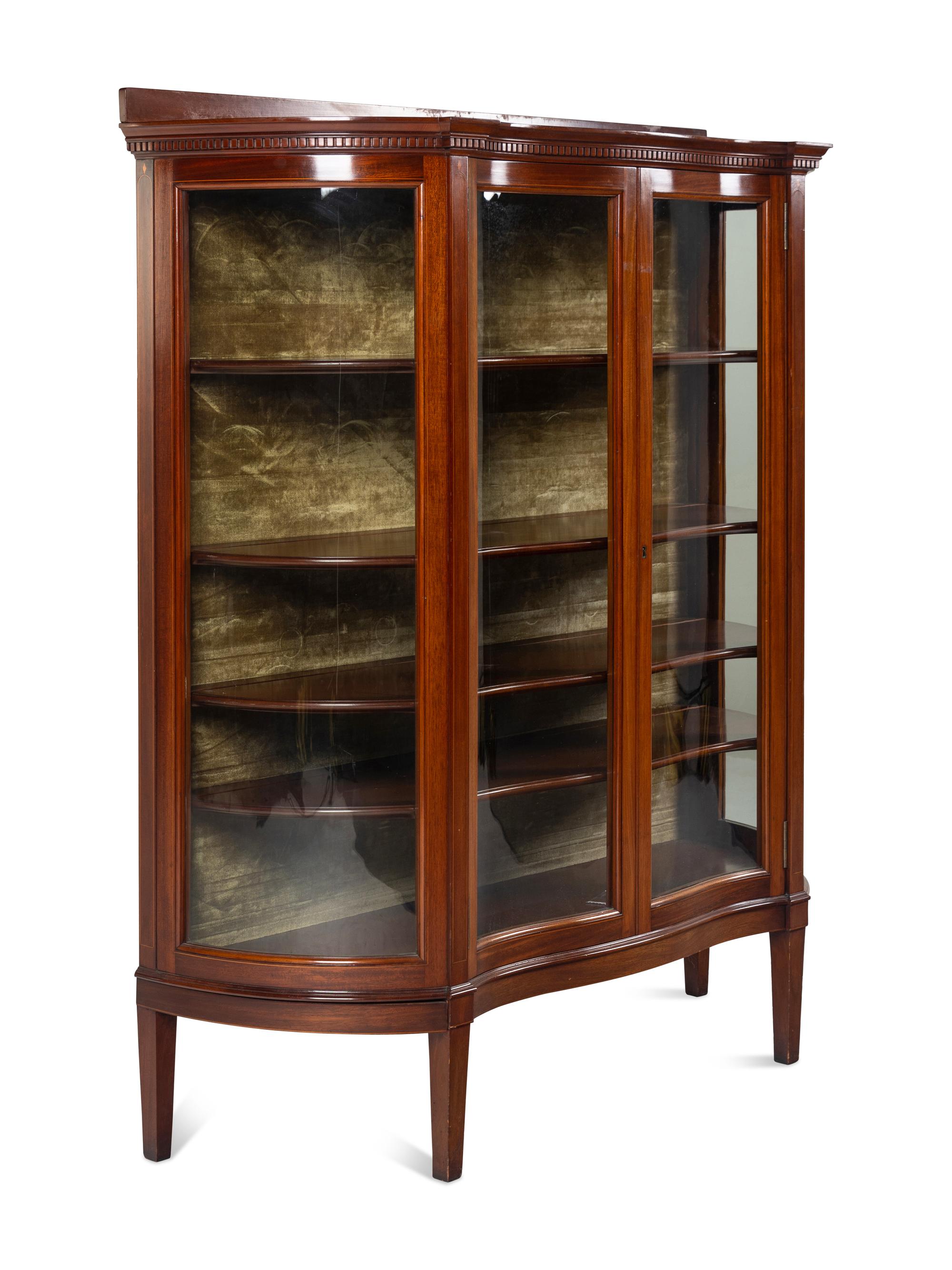 An Edwardian Style Vitrine Cabinet