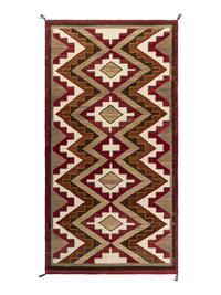 Navajo Red Mesa Pattern Weaving / Rug