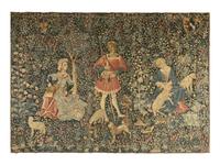 A Continental Printed Tapestry