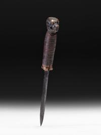 Northwest Coast Carved and Painted Dagger