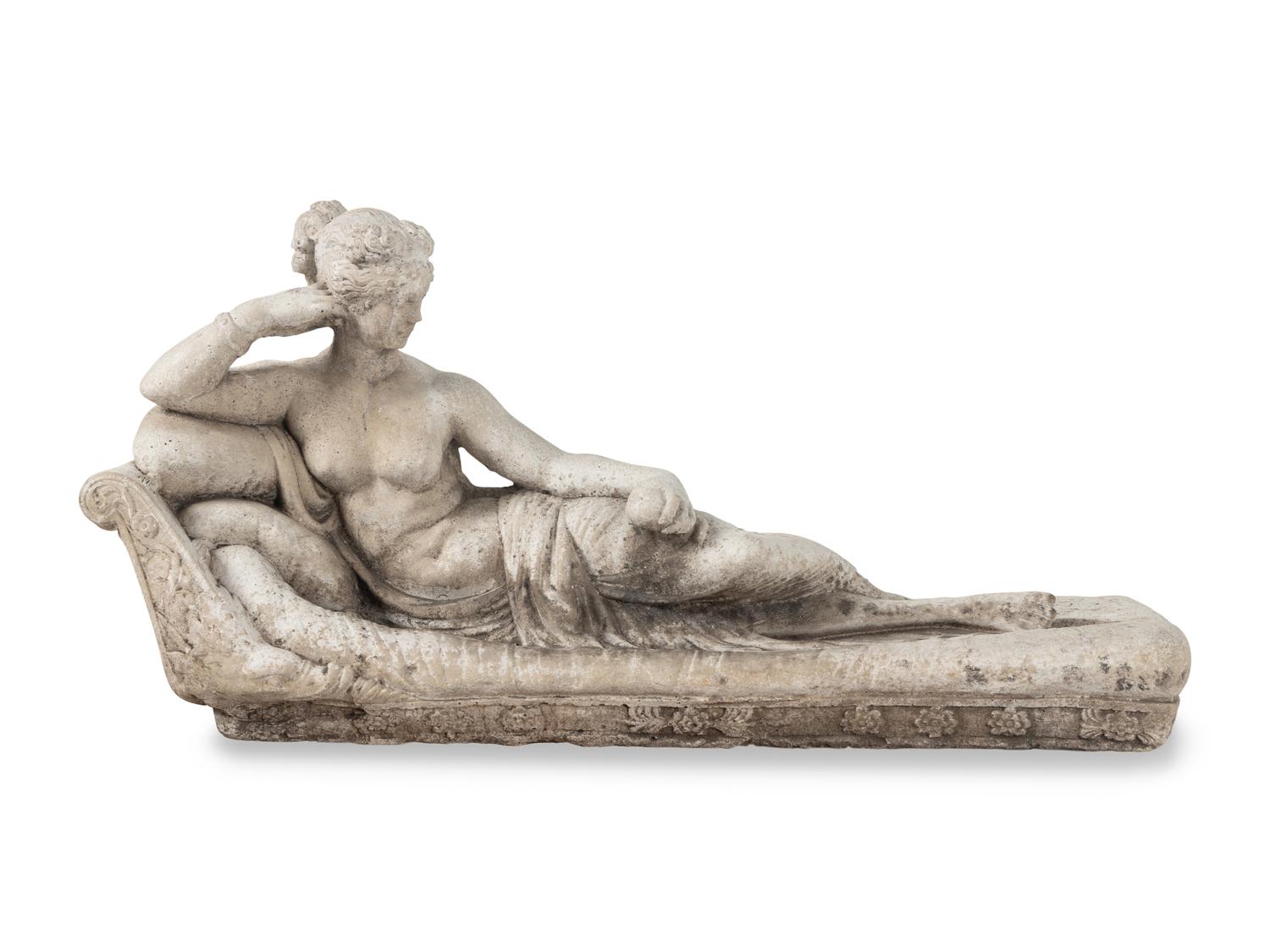 A Cast Stone Figure After Antonio Canova
