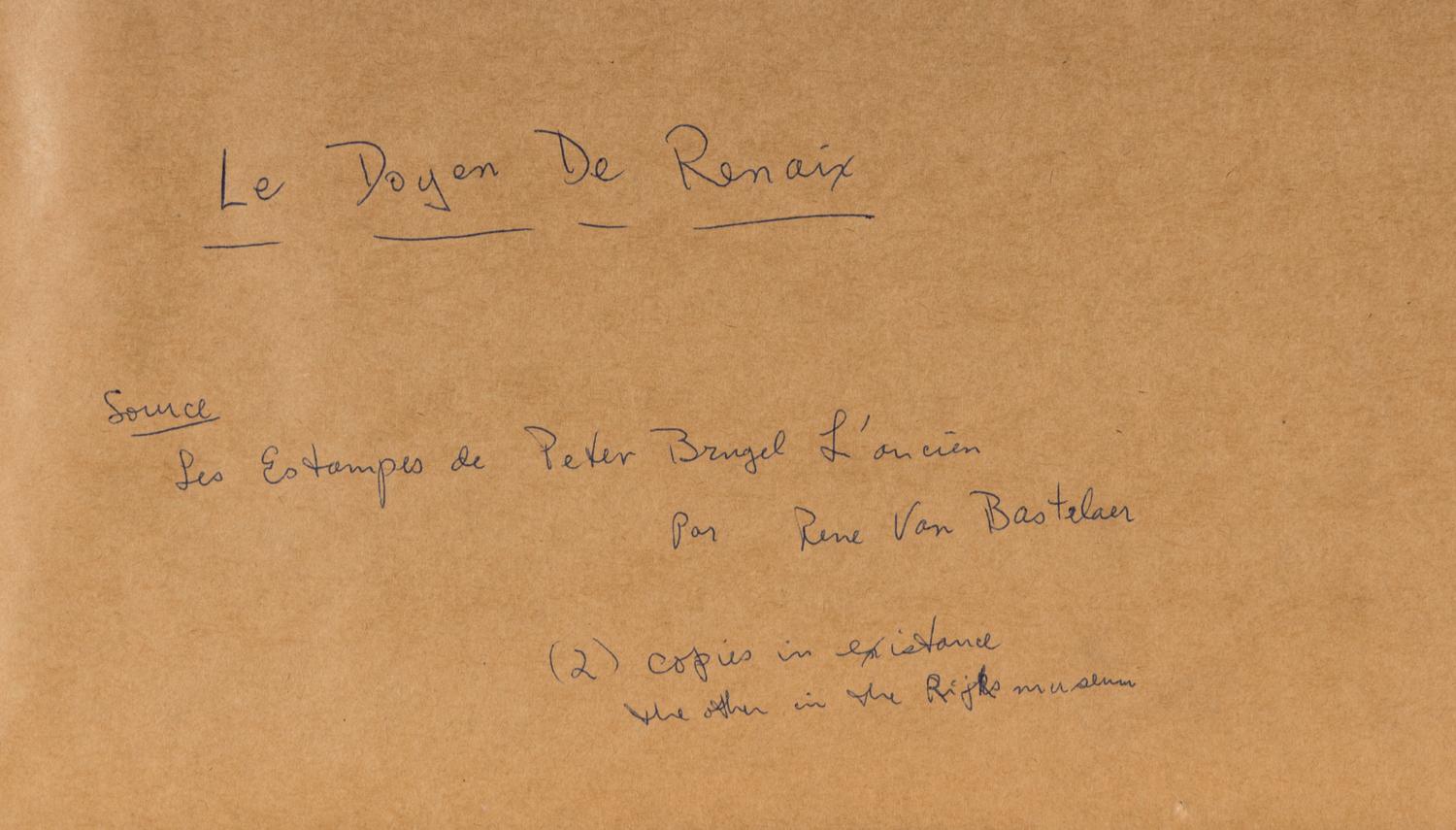 Le doyen de Renaix