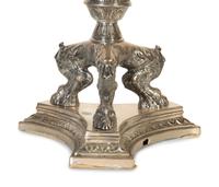 A Pair of English Silver Plate Seven-Light Candelabra — 19th Century