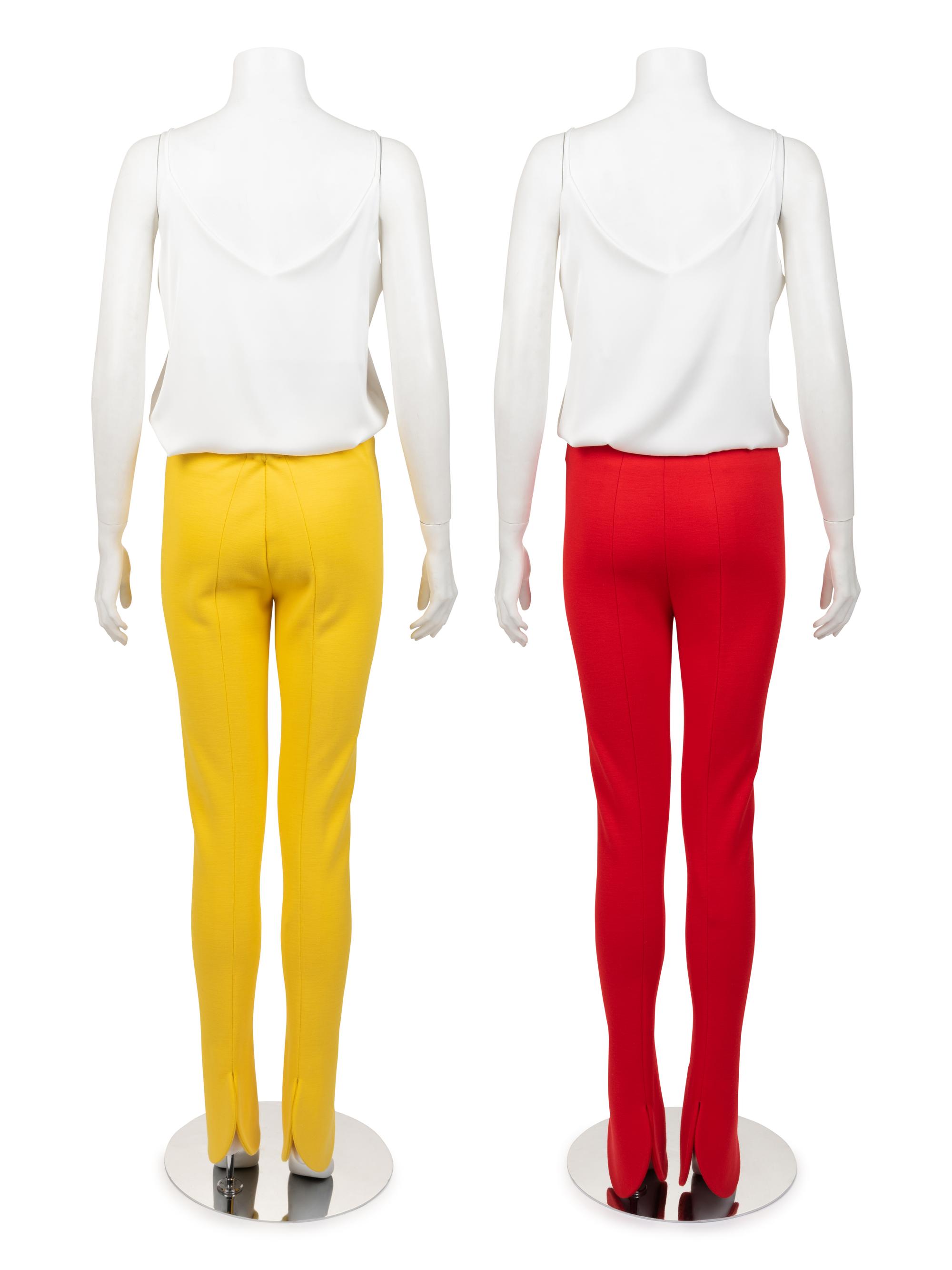 Two Unlabeled Haute Couture Pairs of Pants; Attributed to Pierre Cardin, 1990-2000s
