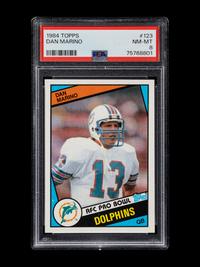 A Group of PSA Graded Hall of Fame Football Rookie Cards Including Joe Montana, Dan Marino and John Elway,