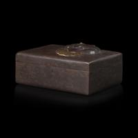 A Japanese Myochin School Iron Box, signed Myochin Masayoshi, Meiji Period