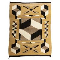 Navajo Optical Storm Pattern Weaving / Rug