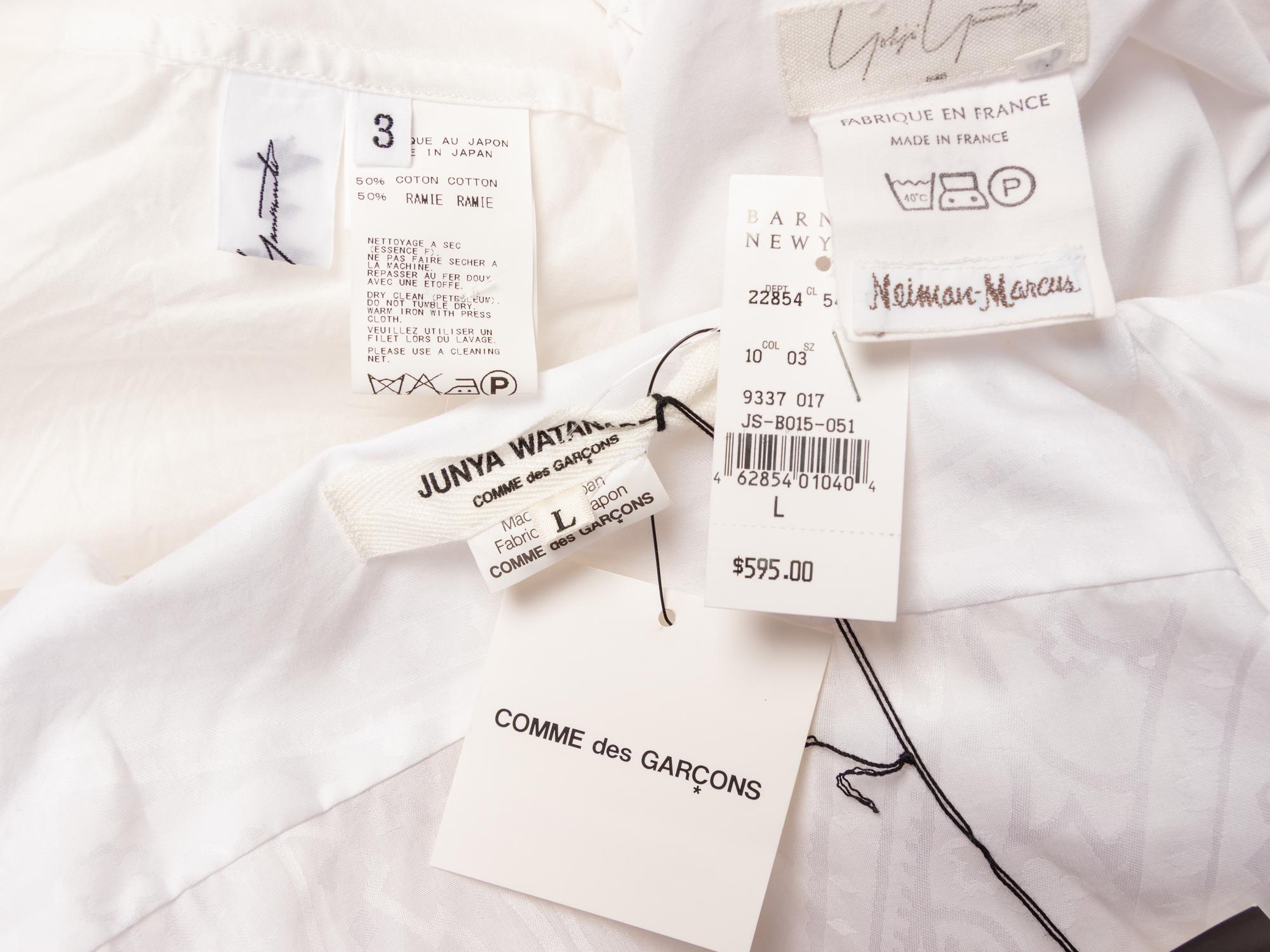 Three Japanese Designer Blouses: Junya Watanabe Comme des Garçons and Yohji Yamamoto