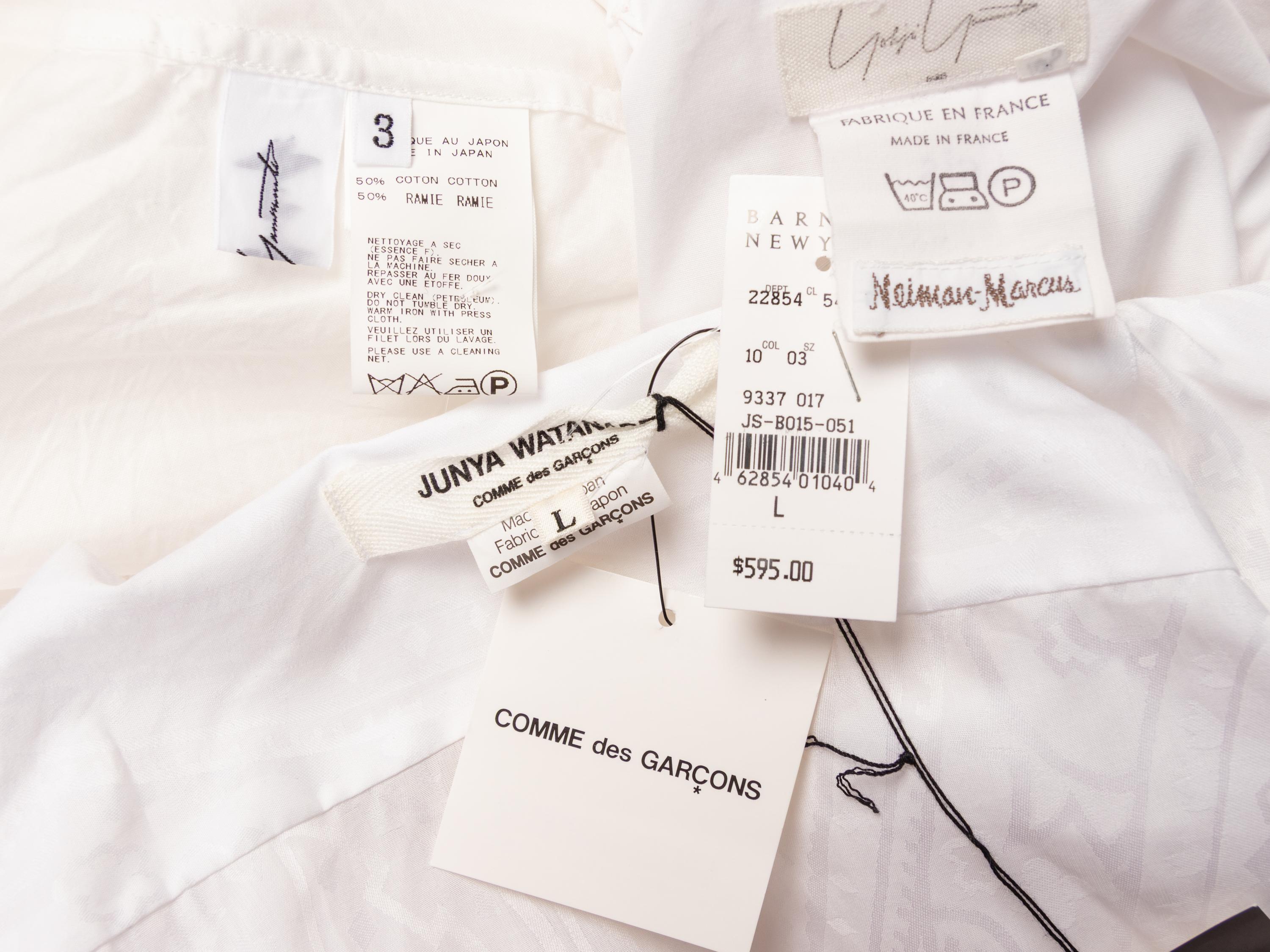 Three Japanese Designer Blouses: Junya Watanabe Comme des Garçons and Yohji Yamamoto
