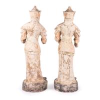 A Pair of Chinese Terra Cotta Warrior Figures