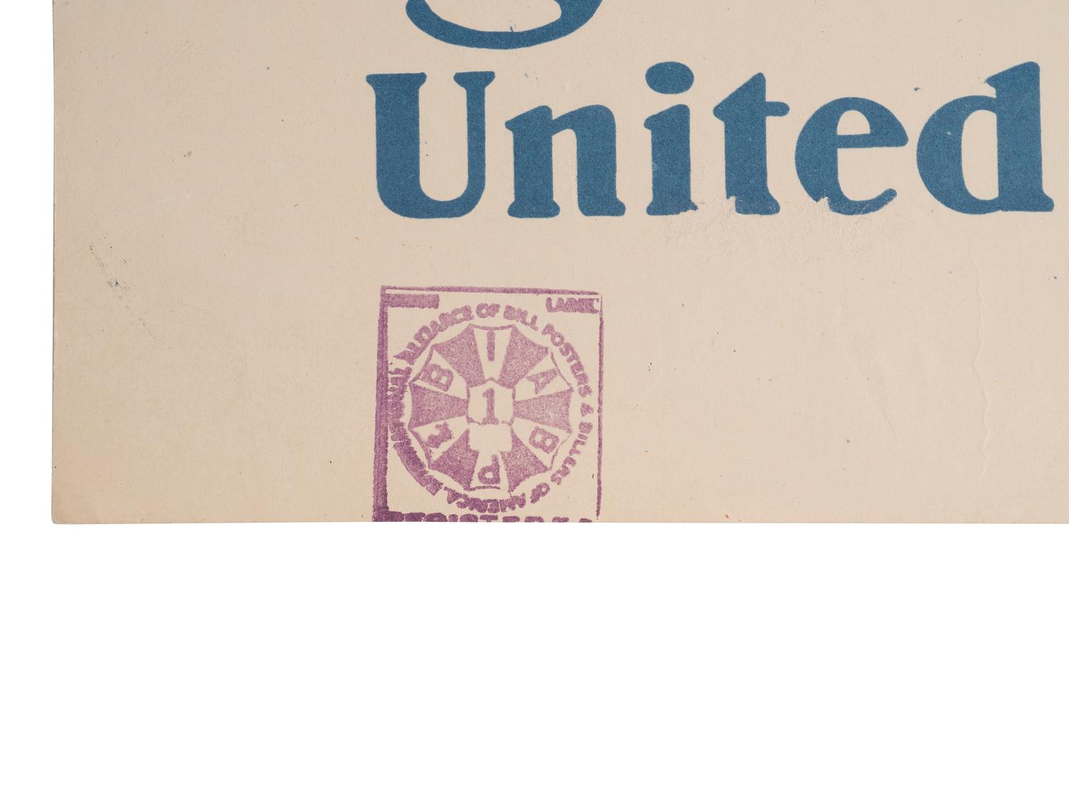 [WWI]. 6 posters promoting the United War Work Campaign. Ca 1918. [ With ]: Salvation Army poster.