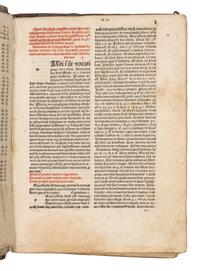 CARACCIOLUS, Robertus (1425-1495). Opera . Venice : Johannes and Gregorius de Gregoriis, de Forlivio, 15 Mar. 1490