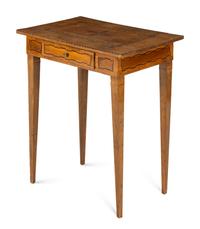 A Continental Marquetry and Parquetry Work Table