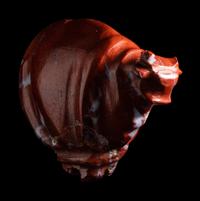 An Egyptian Red Jasper Trussed Ox