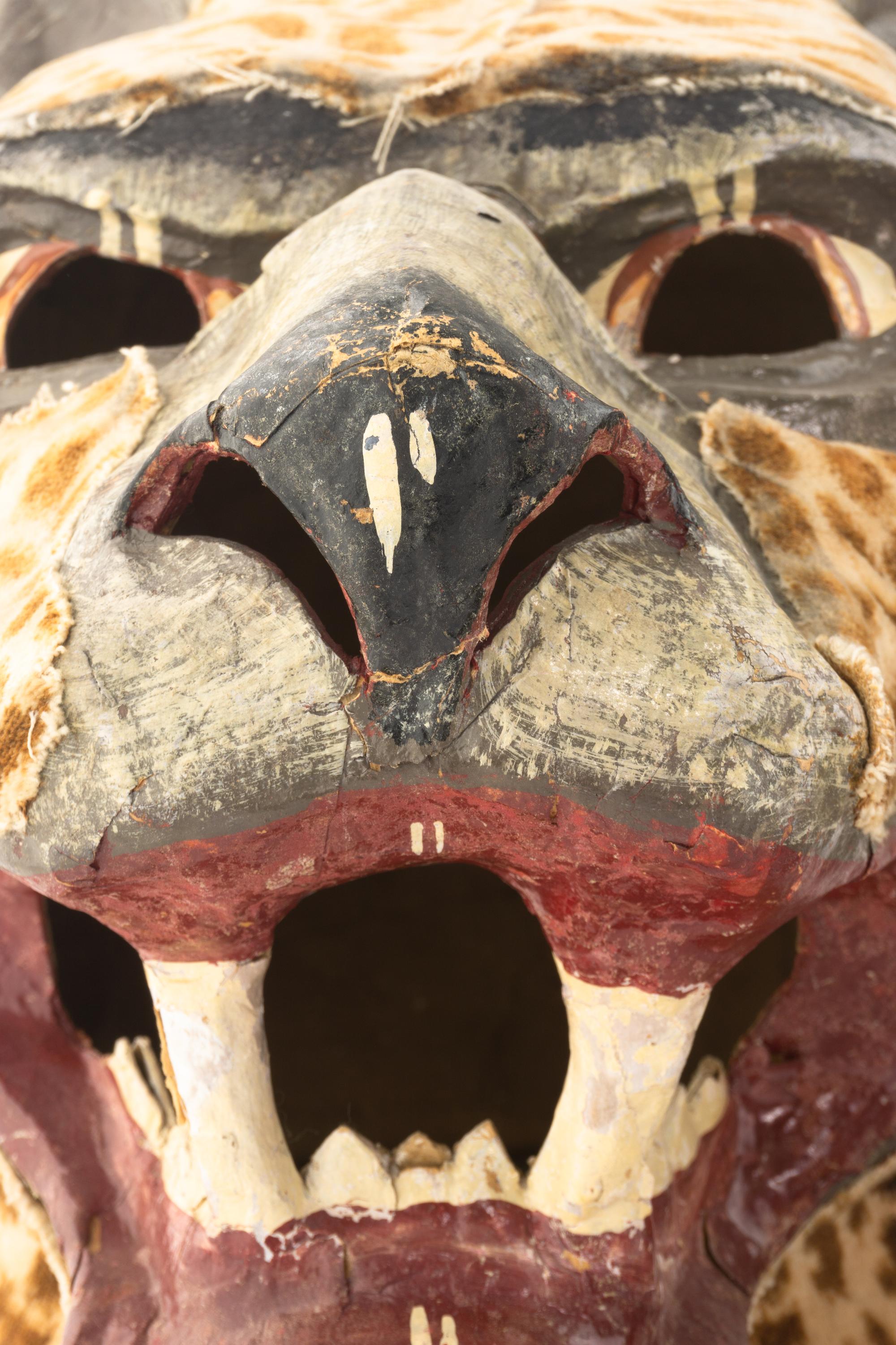 Four Papier Mache Animal Masks