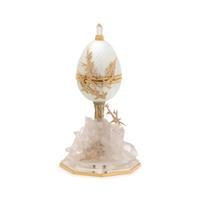 MANFRED WILD, YELLOW GOLD, DIAMOND, ENAMEL AND MULTIGEM 'WINTER EGG'
