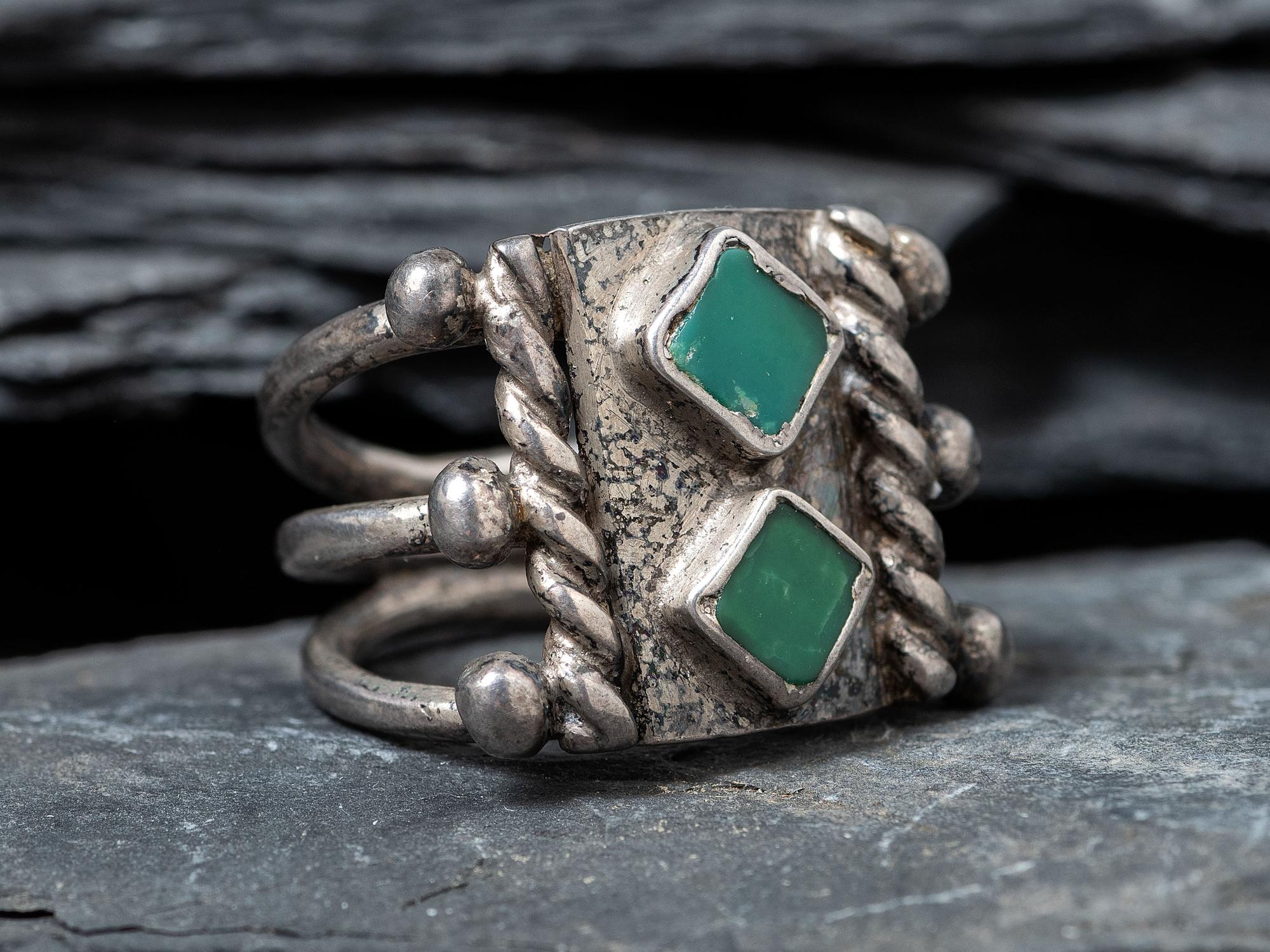 Navajo Ingot and Turquoise Ring, Collected by Hoffman Birney (1891-1958), Collected by Hoffman Birney (1891-1958)