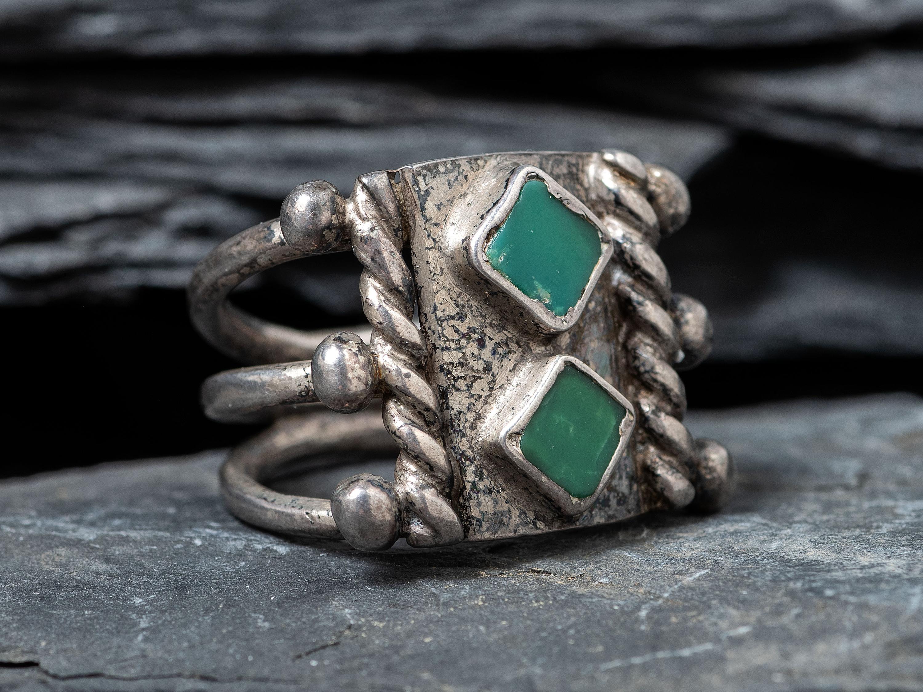 Navajo Ingot and Turquoise Ring, Collected by Hoffman Birney (1891-1958), Collected by Hoffman Birney (1891-1958)