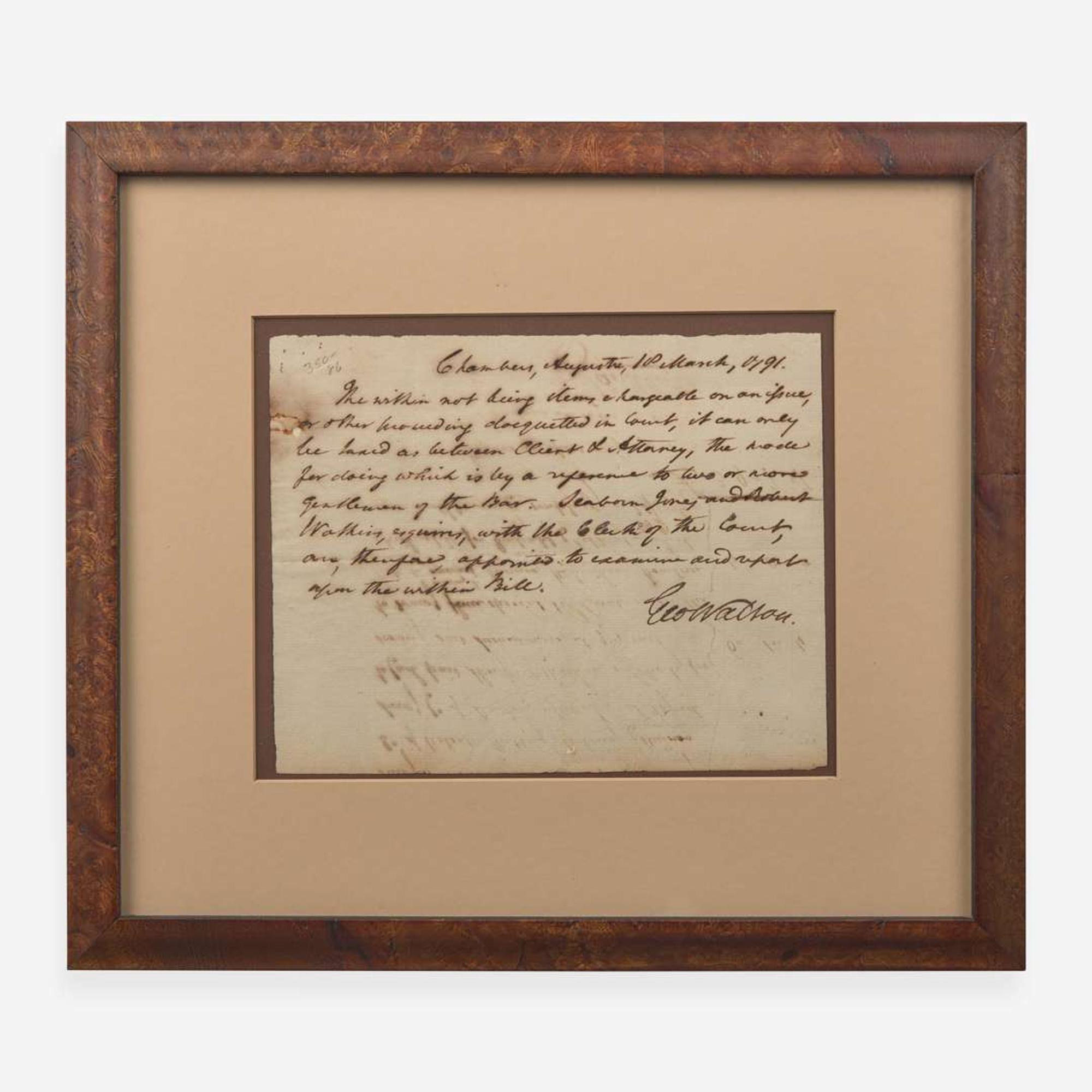 [Declaration of Independence] [Georgia] Walton, George Autograph Document, signed