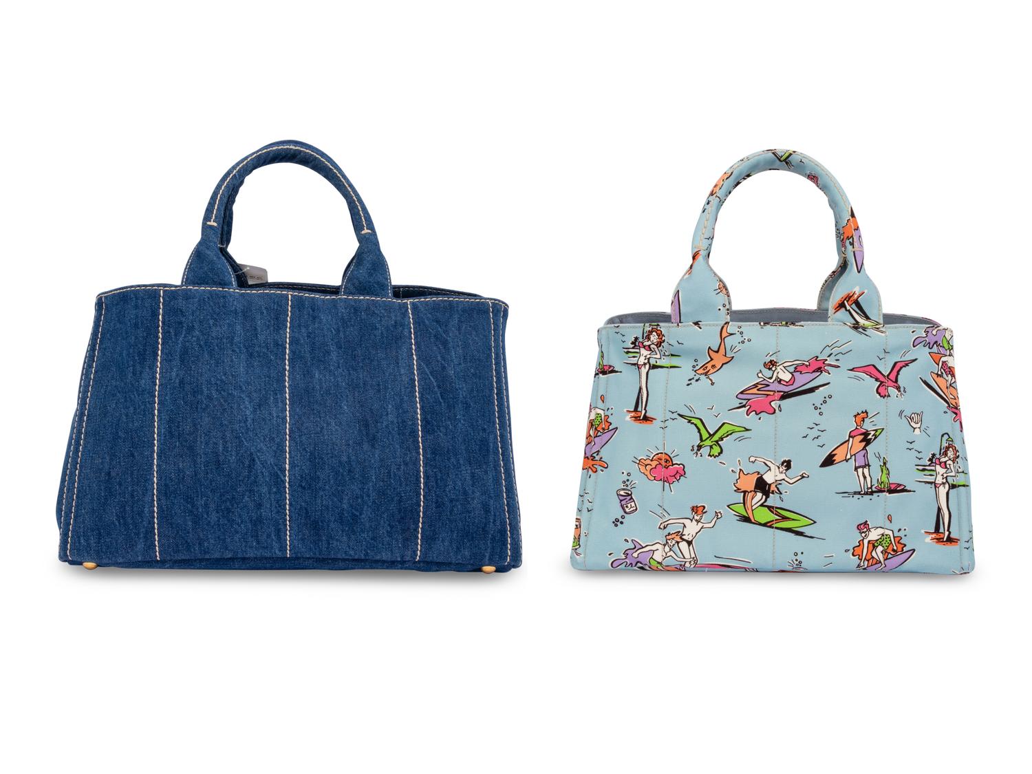 Two Prada Canvas Bags, c. 2010