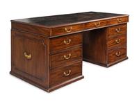 A George III Mahogany Partner's Desk